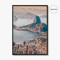 Rio de Janeiro Skyline Fine Art Photo Print, Brazil Wall Poster, Sugarloaf, Botafogo, Corcovado
