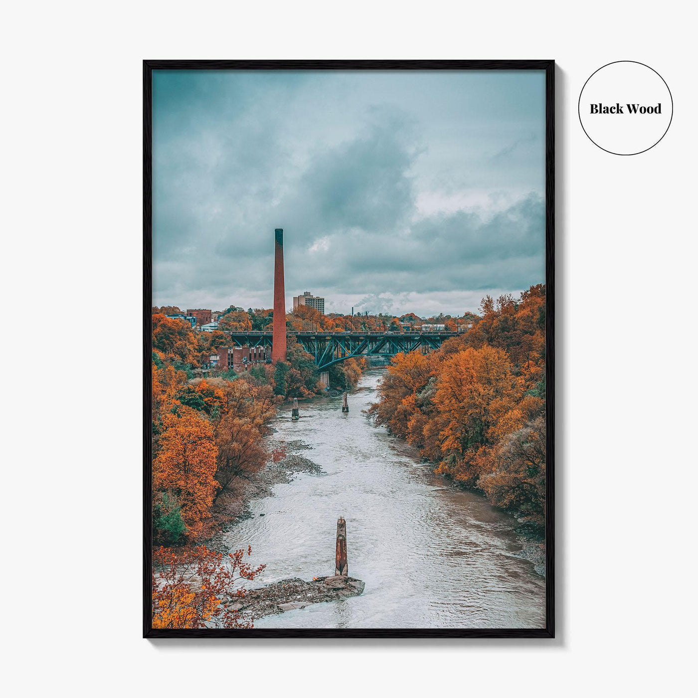 Rochester New York Fine Art Photo Print, Genesee River, Autumn, Wall Poster