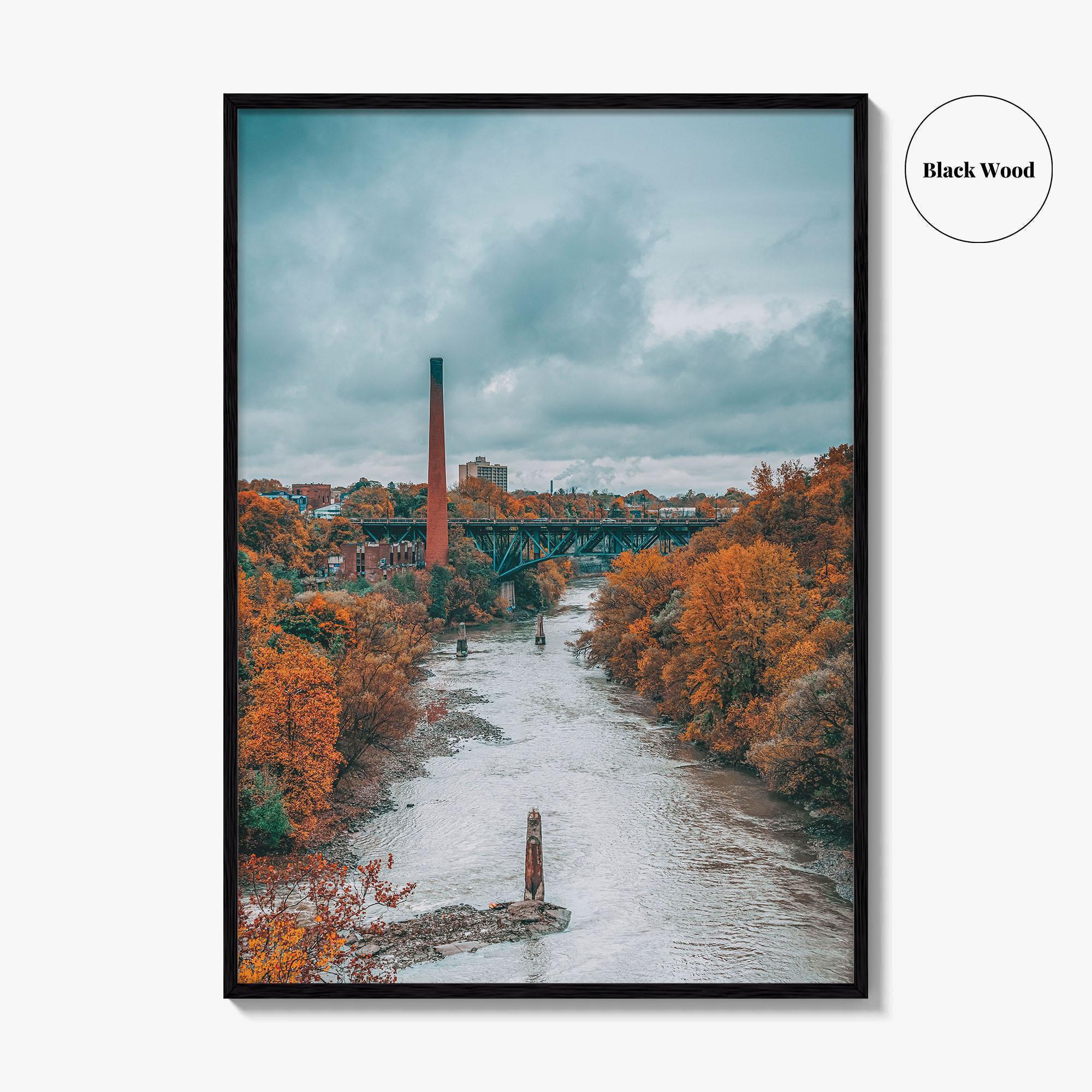 Rochester New York Fine Art Photo Print, Genesee River, Autumn, Wall Poster