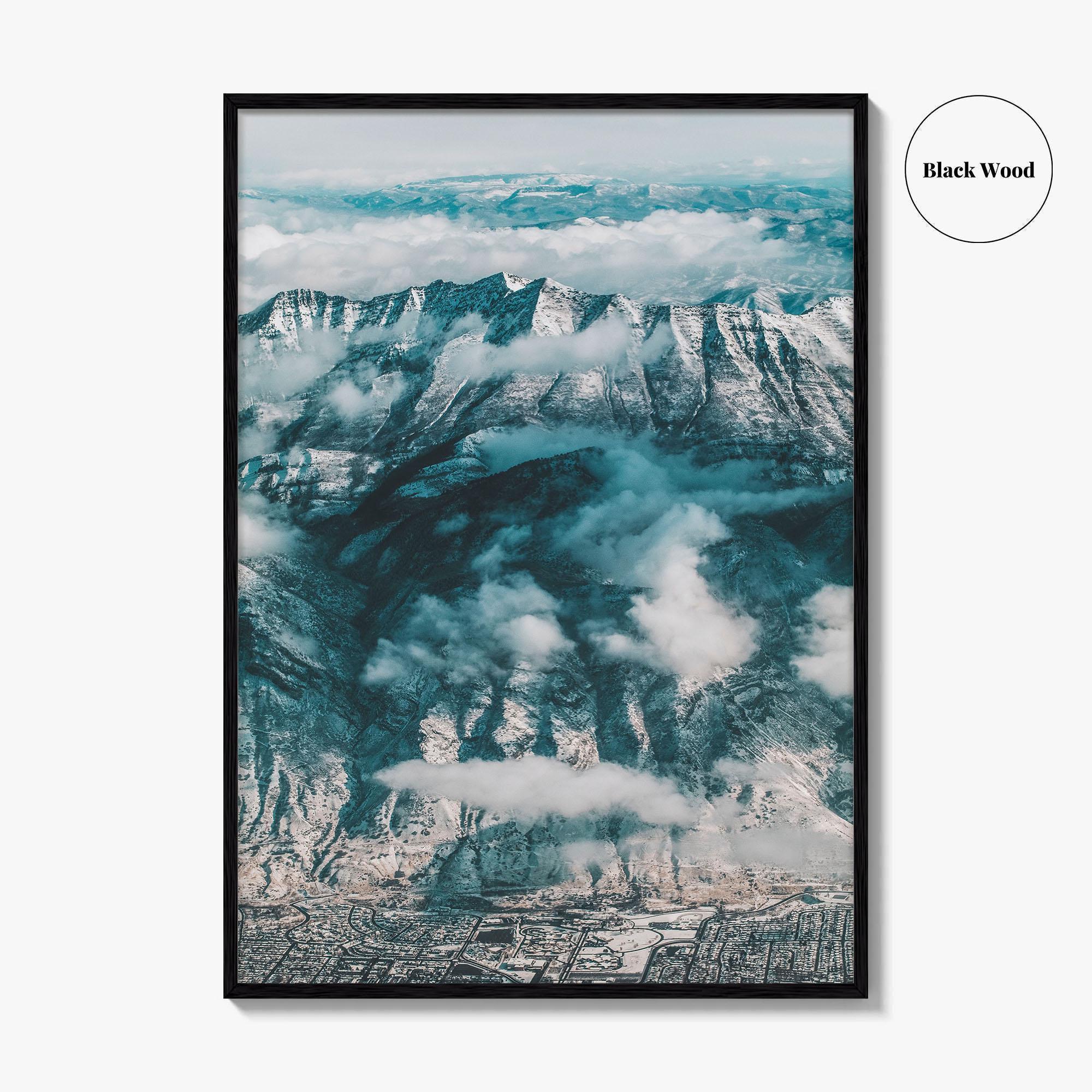 Salt Lake City Skyline Fine Art Photo Print, Utah, USA Wall Decor Poster, SLC