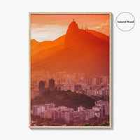 Rio de Janeiro Skyline Fine Art Photo Print, Botafogo, Guanabara Bay Brazil Poster,
