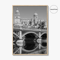 Salamanca Black and White Fine Art Photo Print, Cathedral, Castile Leon Spain Poster
