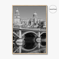 Salamanca Black and White Fine Art Photo Print, Cathedral, Castile Leon Spain Poster
