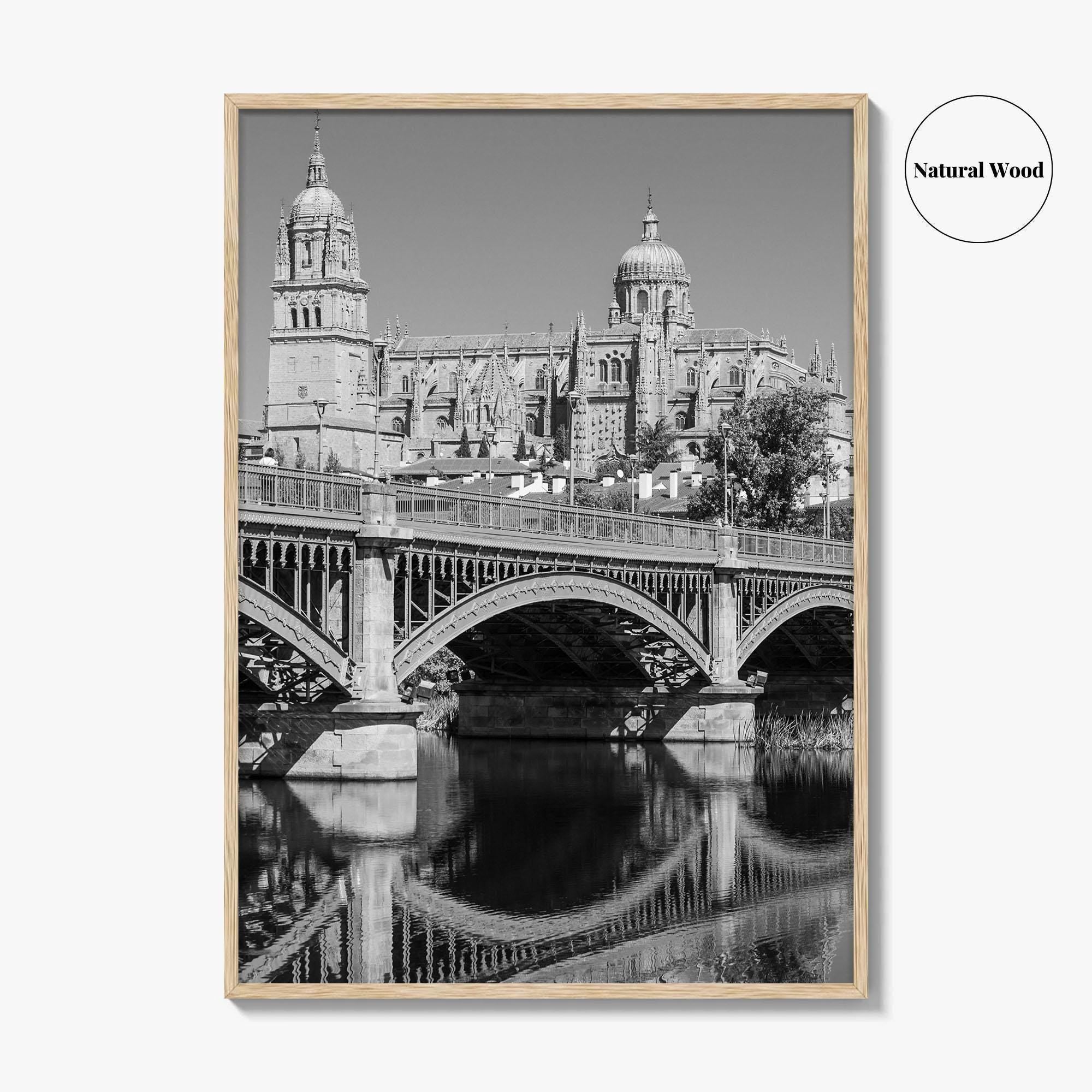 Salamanca Black and White Fine Art Photo Print, Cathedral, Castile Leon Spain Poster