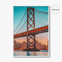 San Francisco Bay Bridge Skyline Fine Art Photo Print, California Poster