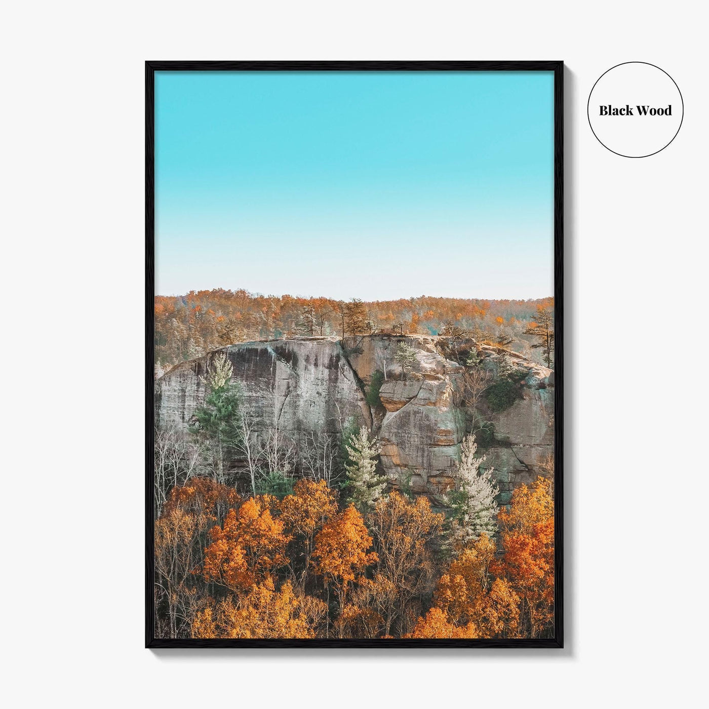 Red River Gorge Kentucky Fine Art Photo Print, Half Moon Rock, USA Poster