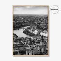 Salzburg Black and White Fine Art Photo Print, Salzach River Austria Poster, Salzburger Land
