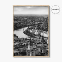 Salzburg Black and White Fine Art Photo Print, Salzach River Austria Poster, Salzburger Land