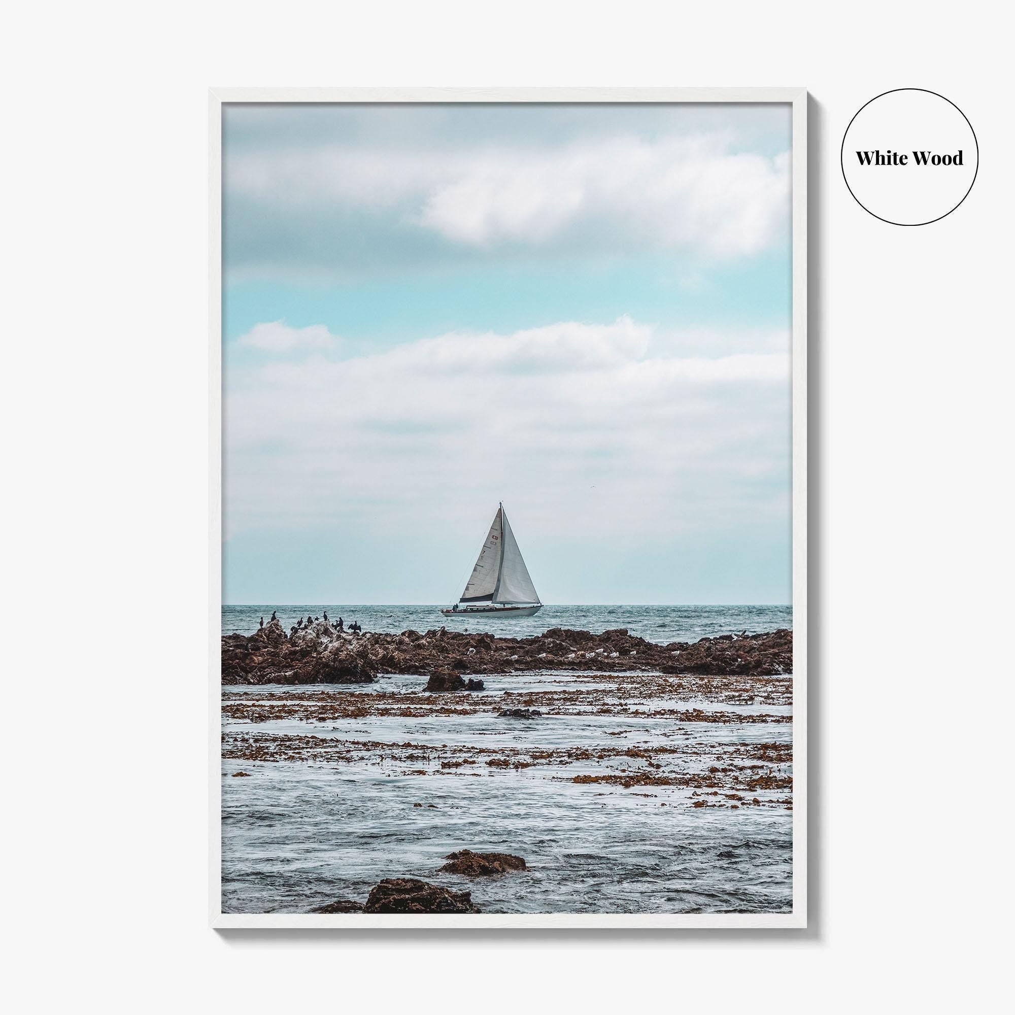Rancho Palos Verdes Fine Art Photo Print, California Coast, Sailboat, Wall Art, USA