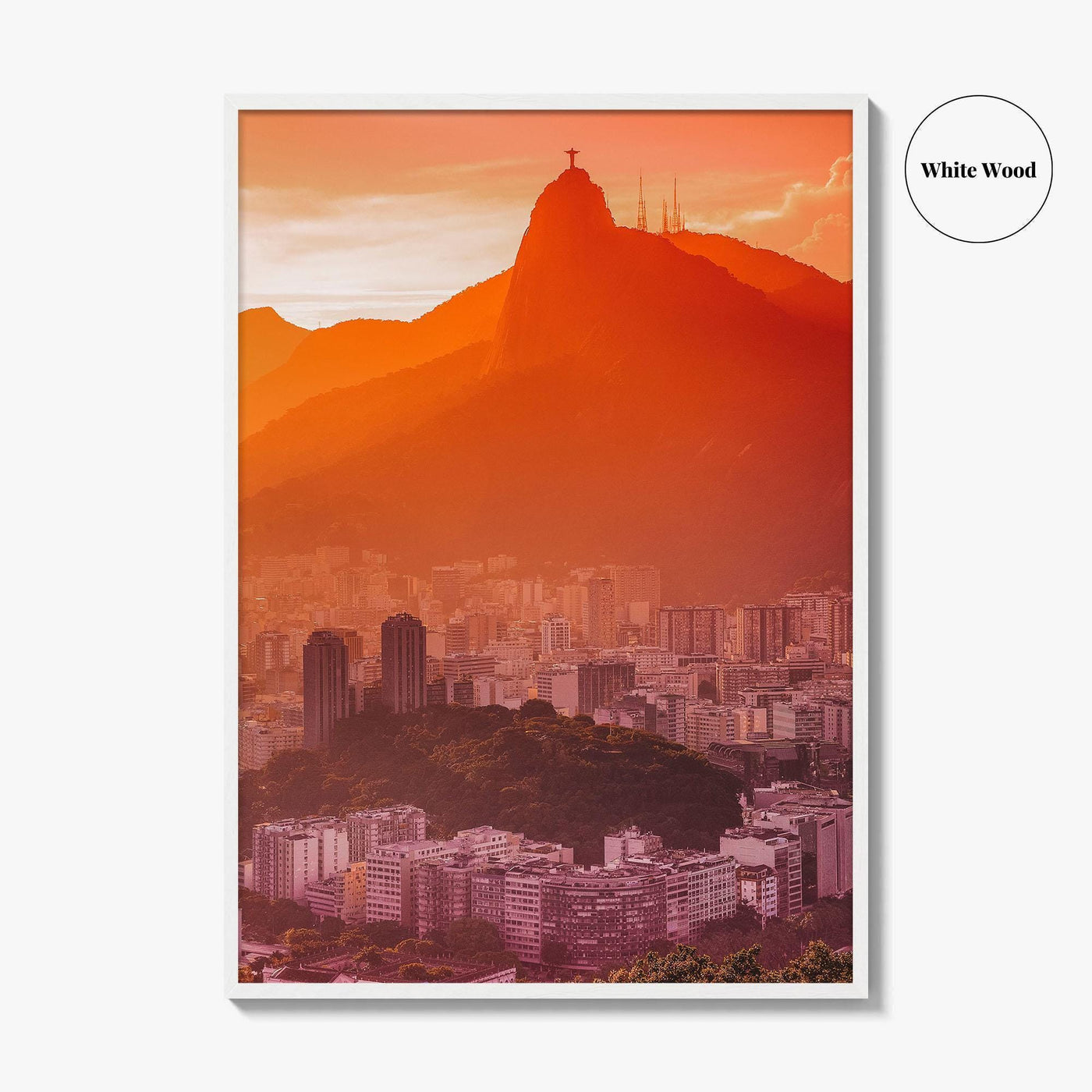 Rio de Janeiro Skyline Fine Art Photo Print, Botafogo, Guanabara Bay Brazil Poster,