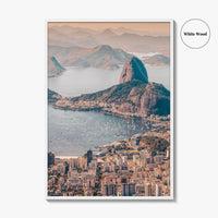 Rio de Janeiro Skyline Fine Art Photo Print, Brazil Wall Poster, Sugarloaf, Botafogo, Corcovado