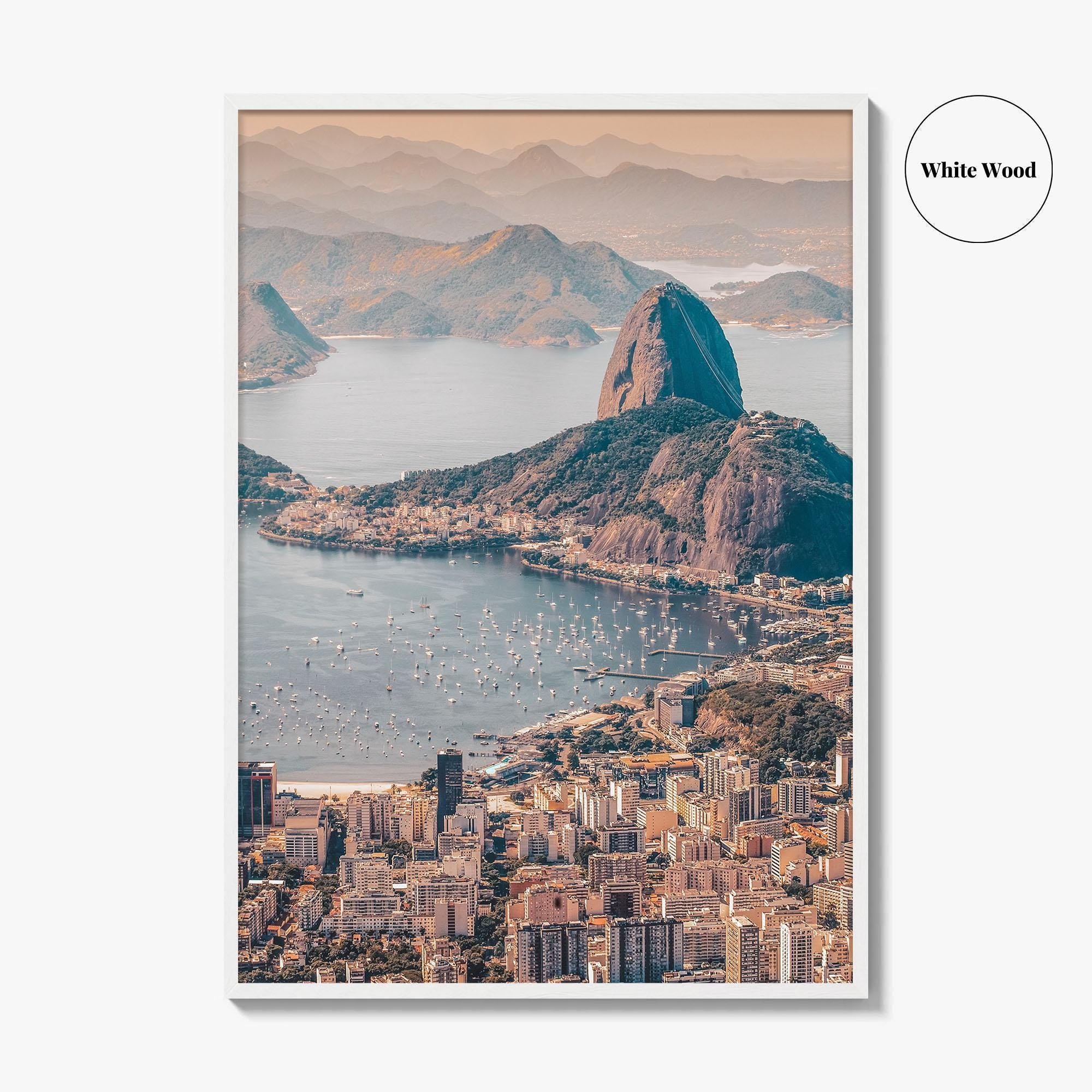 Rio de Janeiro Skyline Fine Art Photo Print, Brazil Wall Poster, Sugarloaf, Botafogo, Corcovado