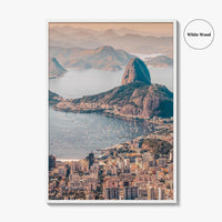 Rio de Janeiro Skyline Fine Art Photo Print, Brazil Wall Poster, Sugarloaf, Botafogo, Corcovado