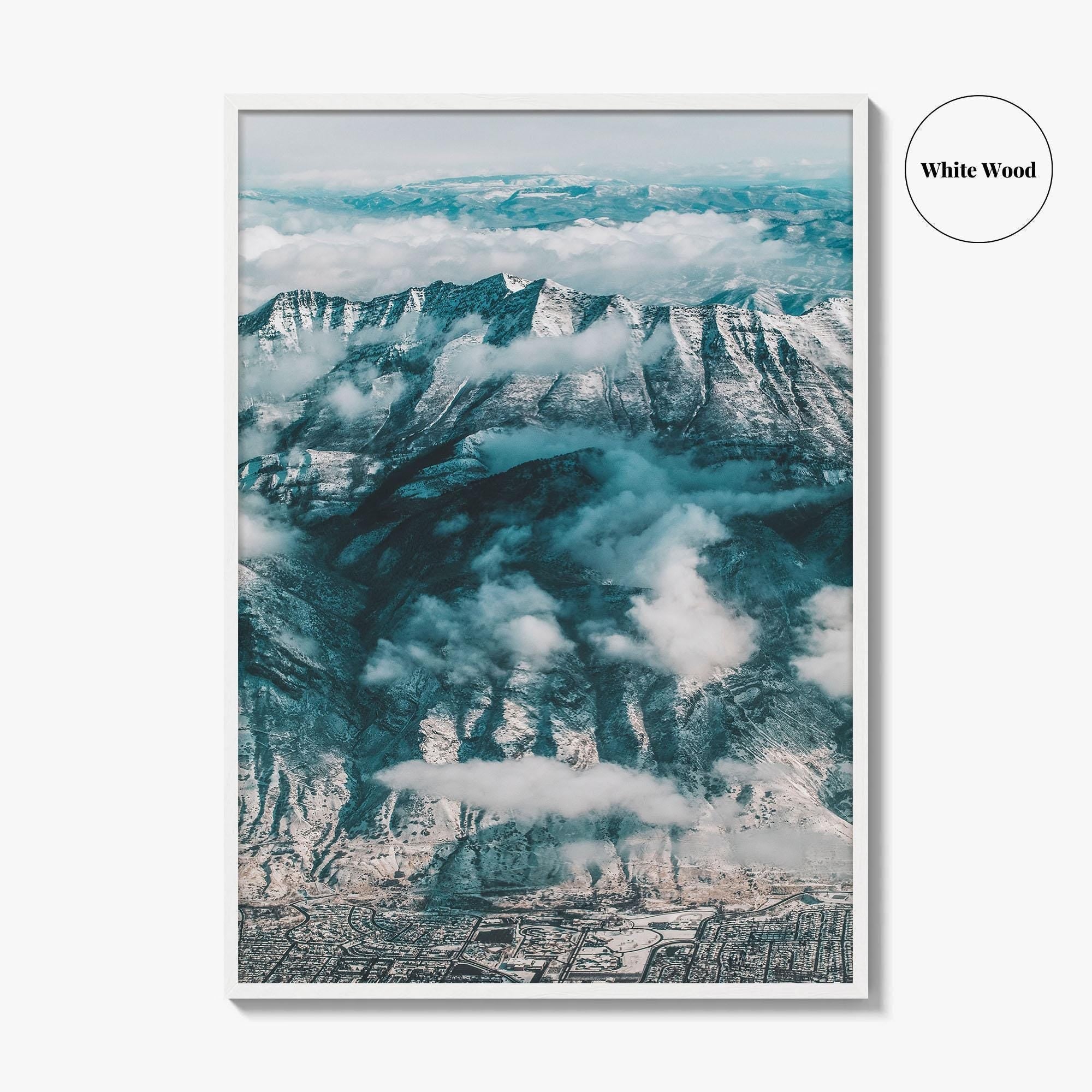 Salt Lake City Skyline Fine Art Photo Print, Utah, USA Wall Decor Poster, SLC
