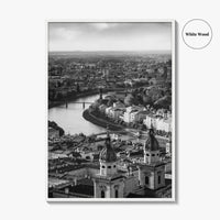 Salzburg Black and White Fine Art Photo Print, Salzach River Austria Poster, Salzburger Land