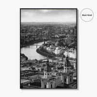 Salzburg Black and White Fine Art Photo Print, Salzach River Austria Poster, Salzburger Land