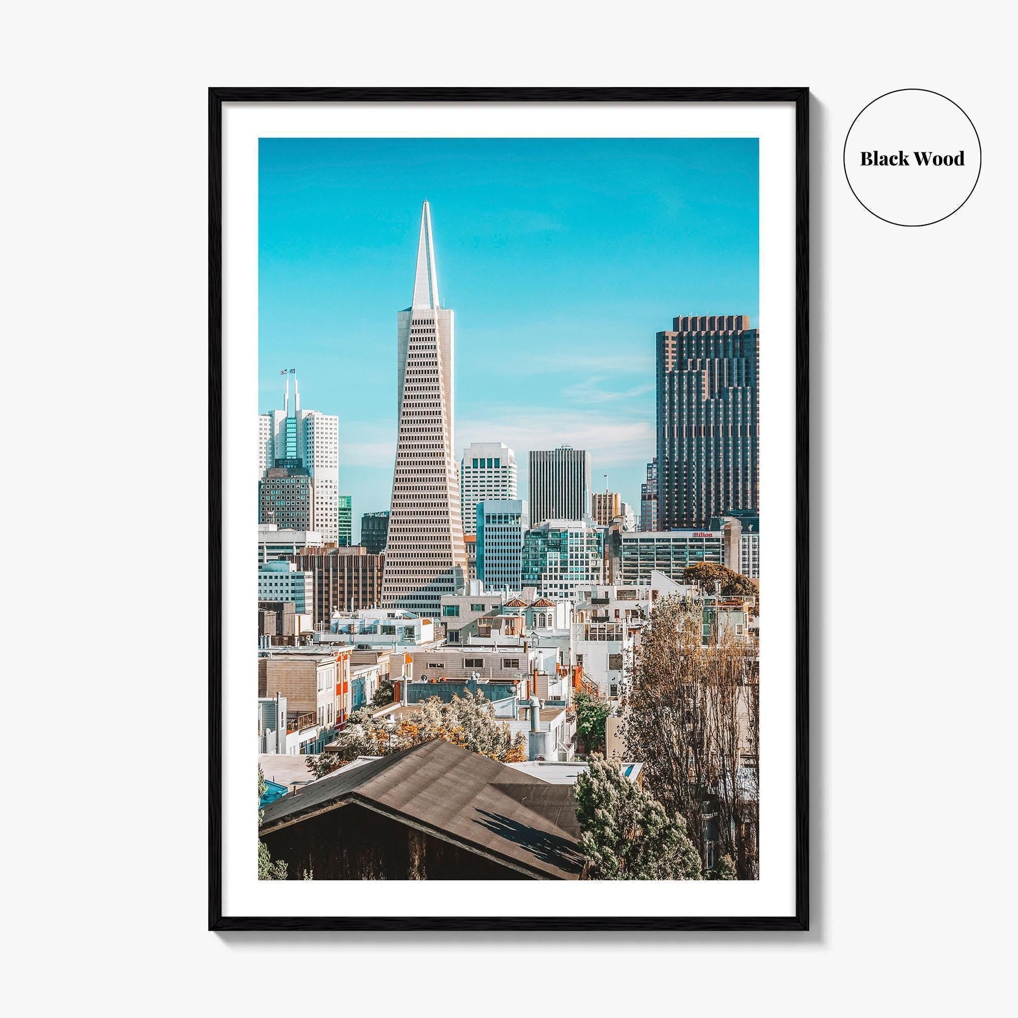 San Francisco Skyline Fine Art Photo Print, Telegraph Hill, Pioneer Park, California Poster