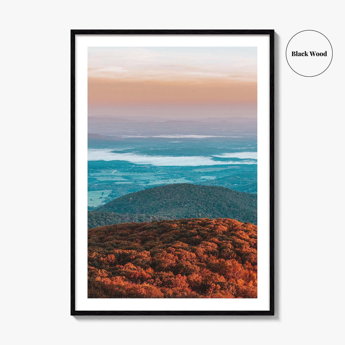Shenandoah National Park Skyline Fine Art Photo Print, Drive, Hogback Overlook, Virginia, USA