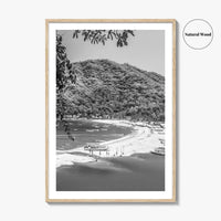 Yelapa Black and White Fine Art Photo Print, Riviera Nayarit, Mexico, Puerto Vallarta Poster