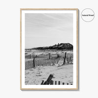 Rehoboth Beach Black and White Fine Art Photo Print, Delaware USA Wall Decor Poster