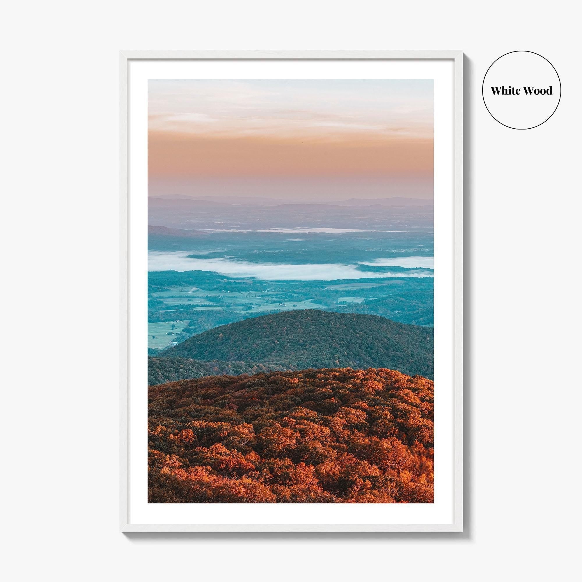 Shenandoah National Park Skyline Fine Art Photo Print, Drive, Hogback Overlook, Virginia, USA