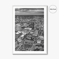 Syracuse Skyline Black and White Fine Art Photo Print, New York City Poster
