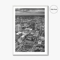 Syracuse Skyline Black and White Fine Art Photo Print, New York City Poster