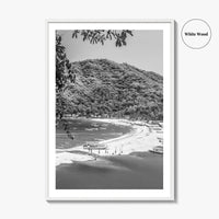 Yelapa Black and White Fine Art Photo Print, Riviera Nayarit, Mexico, Puerto Vallarta Poster