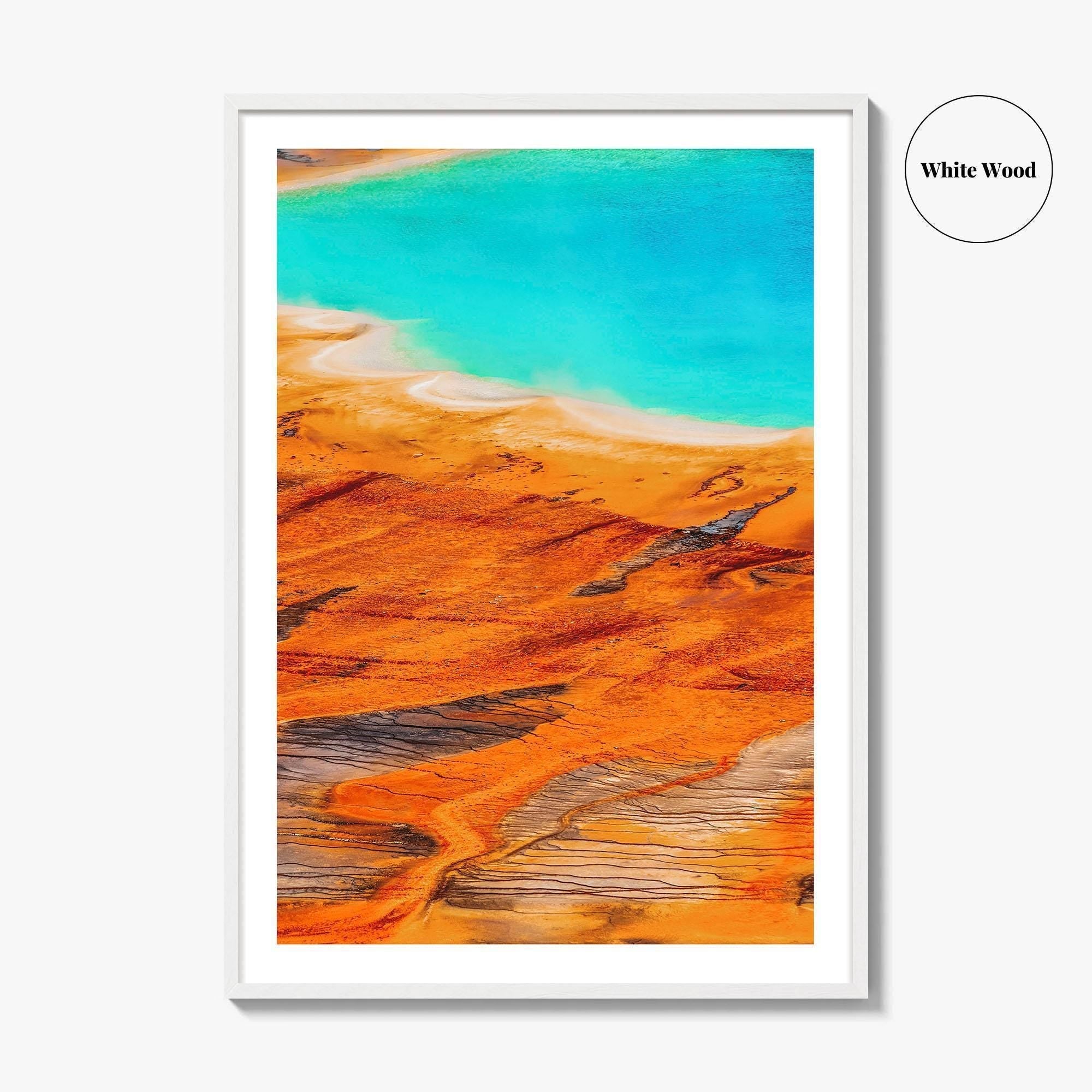 Yellowstone National Park Fine Art Photo Print, Grand Prismatic Spring, Wyoming USA Poster