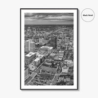 Syracuse Skyline Black and White Fine Art Photo Print, New York City Poster