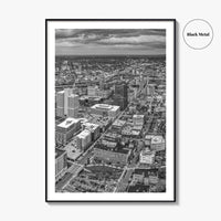 Syracuse Skyline Black and White Fine Art Photo Print, New York City Poster