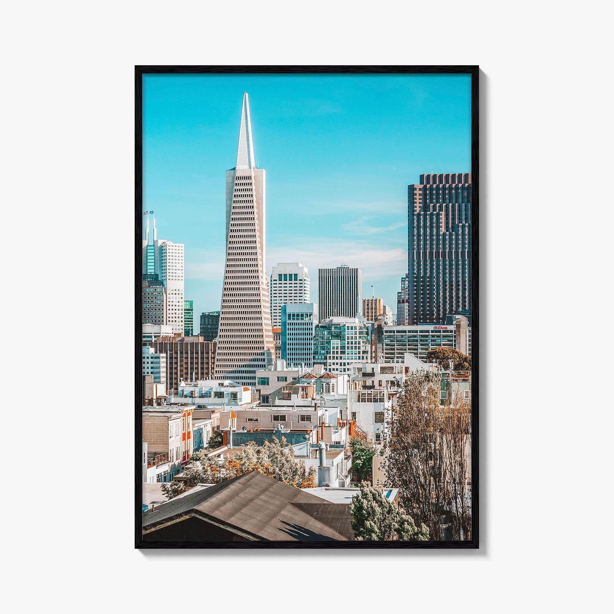 San Francisco Skyline Fine Art Photo Print, Telegraph Hill, Pioneer Park, California Poster