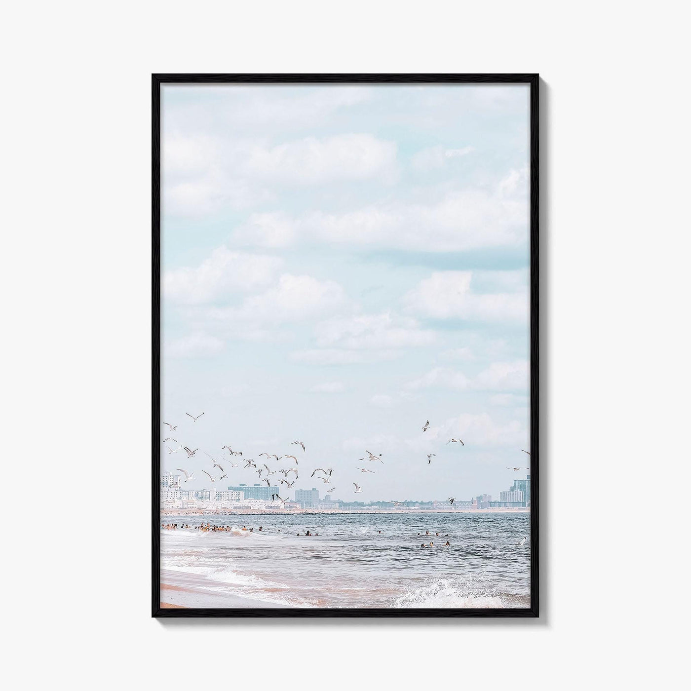Rockaway Beach Blue Fine Art Photo Print, Queens NYC Ocean Wall Poster