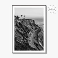 Rancho Palos Verdes Black and White Fine Art Photo Print, Point Vicente Lighthouse Poster