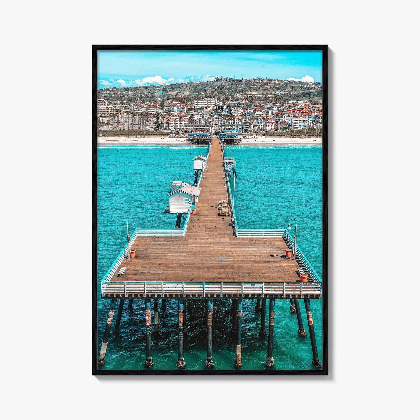 San Clemente Fine Art Photo Print, Pier Aerial, Orange County California USA