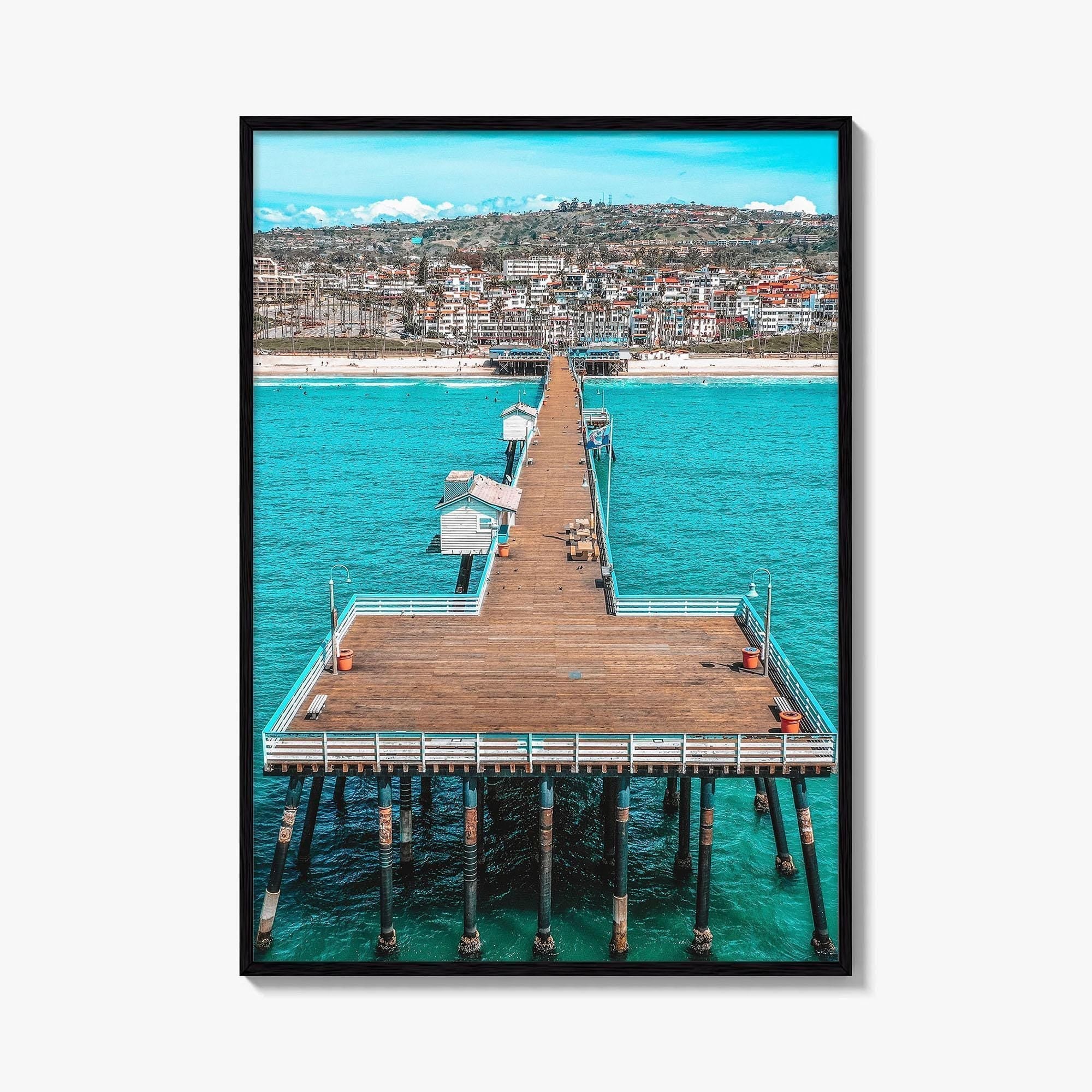 San Clemente Fine Art Photo Print, Pier Aerial, Orange County California USA
