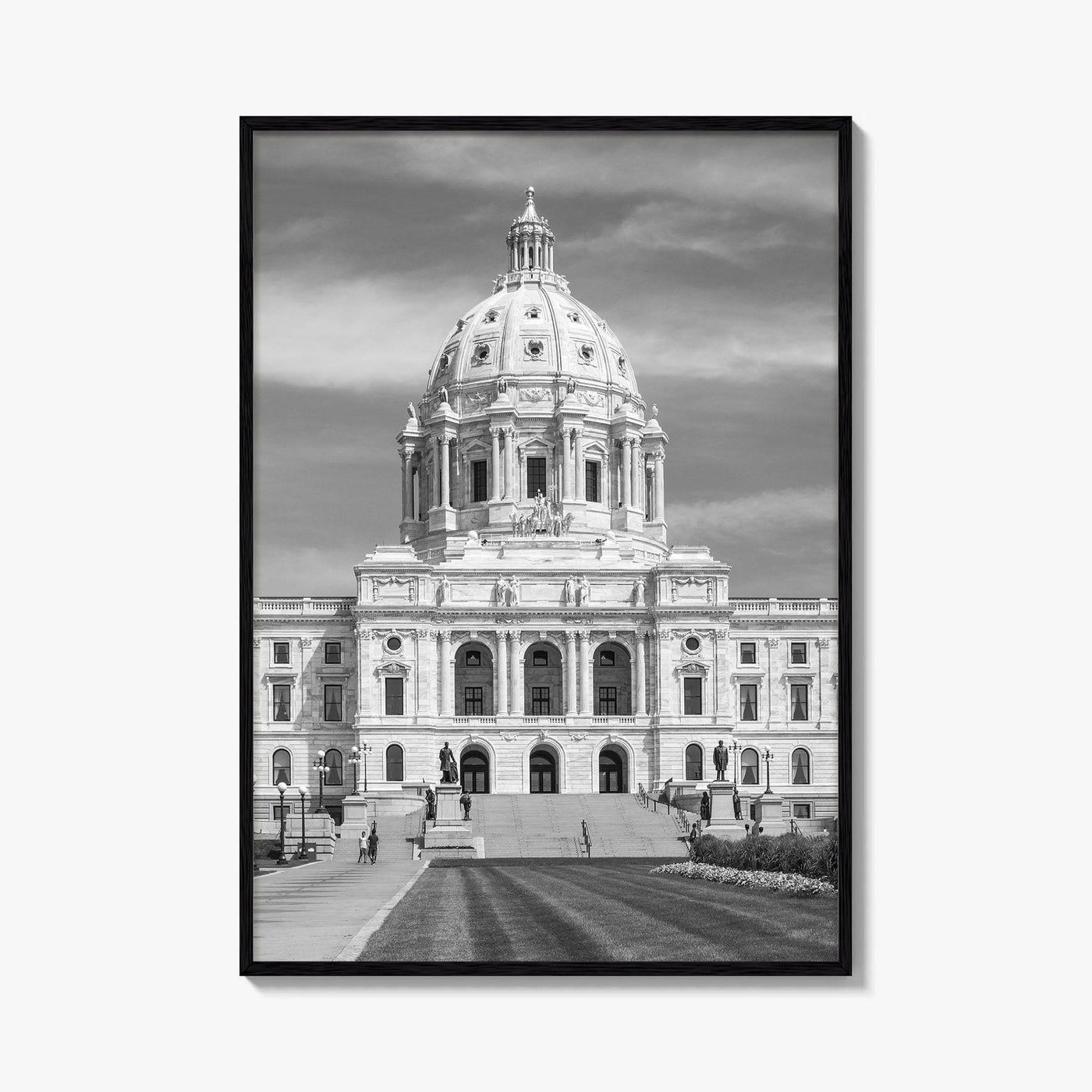 St Paul Black and White Fine Art Photo Print, State Capitol, Minnesota Poster