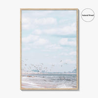 Rockaway Beach Blue Fine Art Photo Print, Queens NYC Ocean Wall Poster