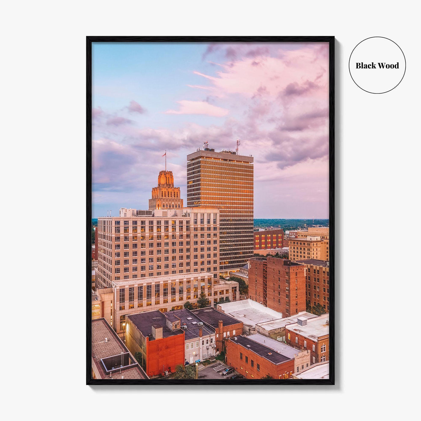 Winston-Salem Skyline Fine Art Photo Print, Wall Art Poster, North Carolina USA