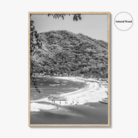 Yelapa Black and White Fine Art Photo Print, Riviera Nayarit, Mexico, Puerto Vallarta Poster