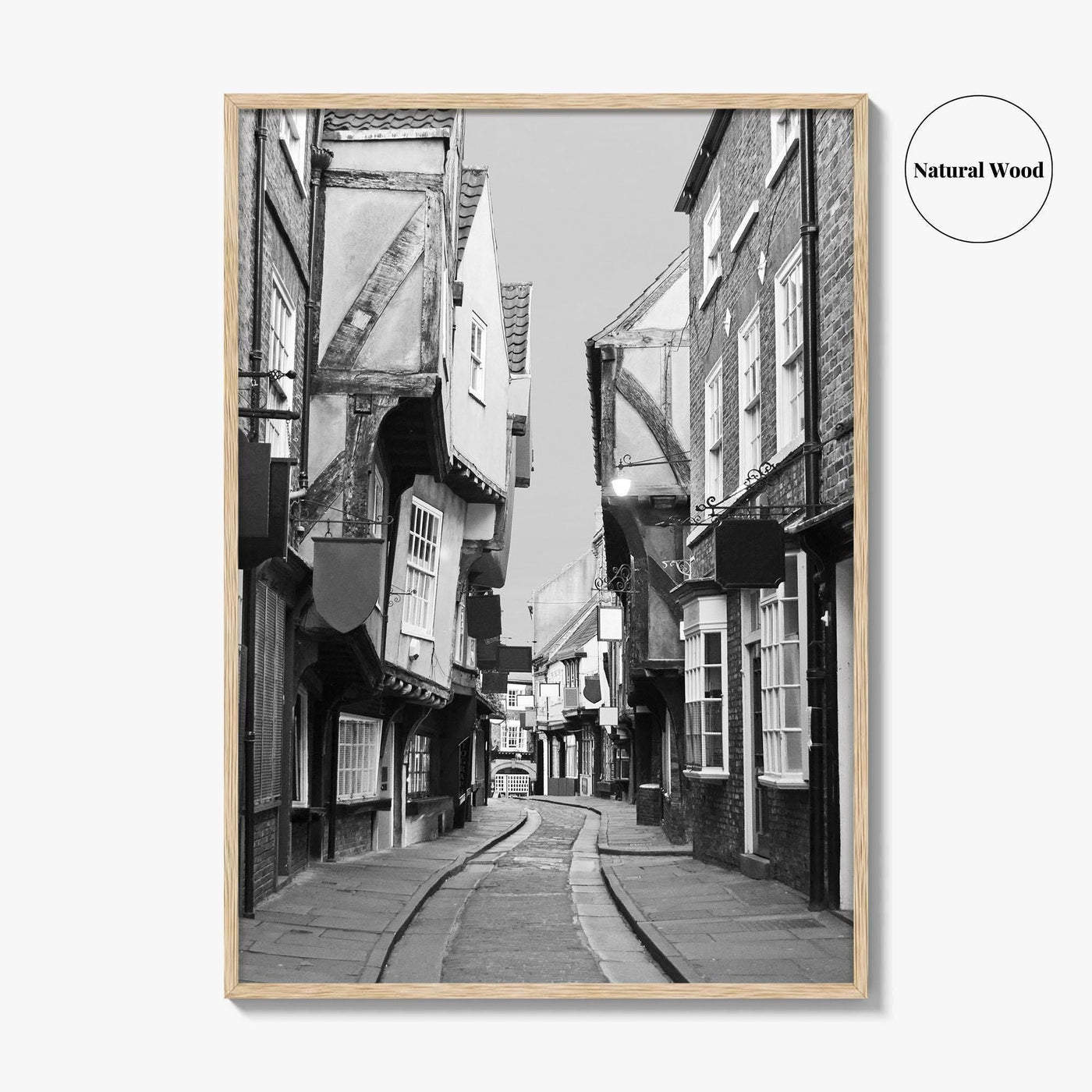 The Shambles York Black and White Fine Art Photo Print, England UK, Wall Poster