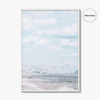 Rockaway Beach Blue Fine Art Photo Print, Queens NYC Ocean Wall Poster
