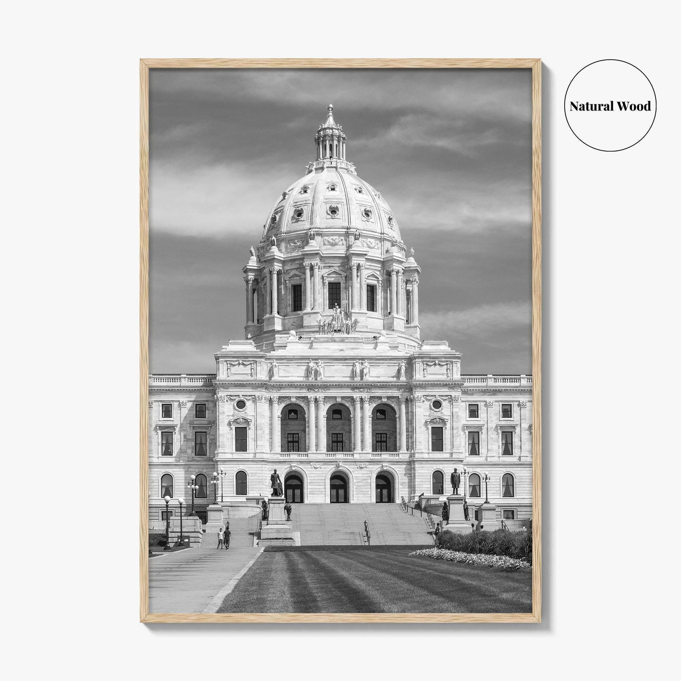 St Paul Black and White Fine Art Photo Print, State Capitol, Minnesota Poster