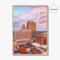 Winston-Salem Skyline Fine Art Photo Print, Wall Art Poster, North Carolina USA