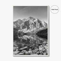 Tatra National Park Black and White Fine Art Photo Print, Morskie Oko, Poland, Zakopane