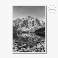 Tatra National Park Black and White Fine Art Photo Print, Morskie Oko, Poland, Zakopane