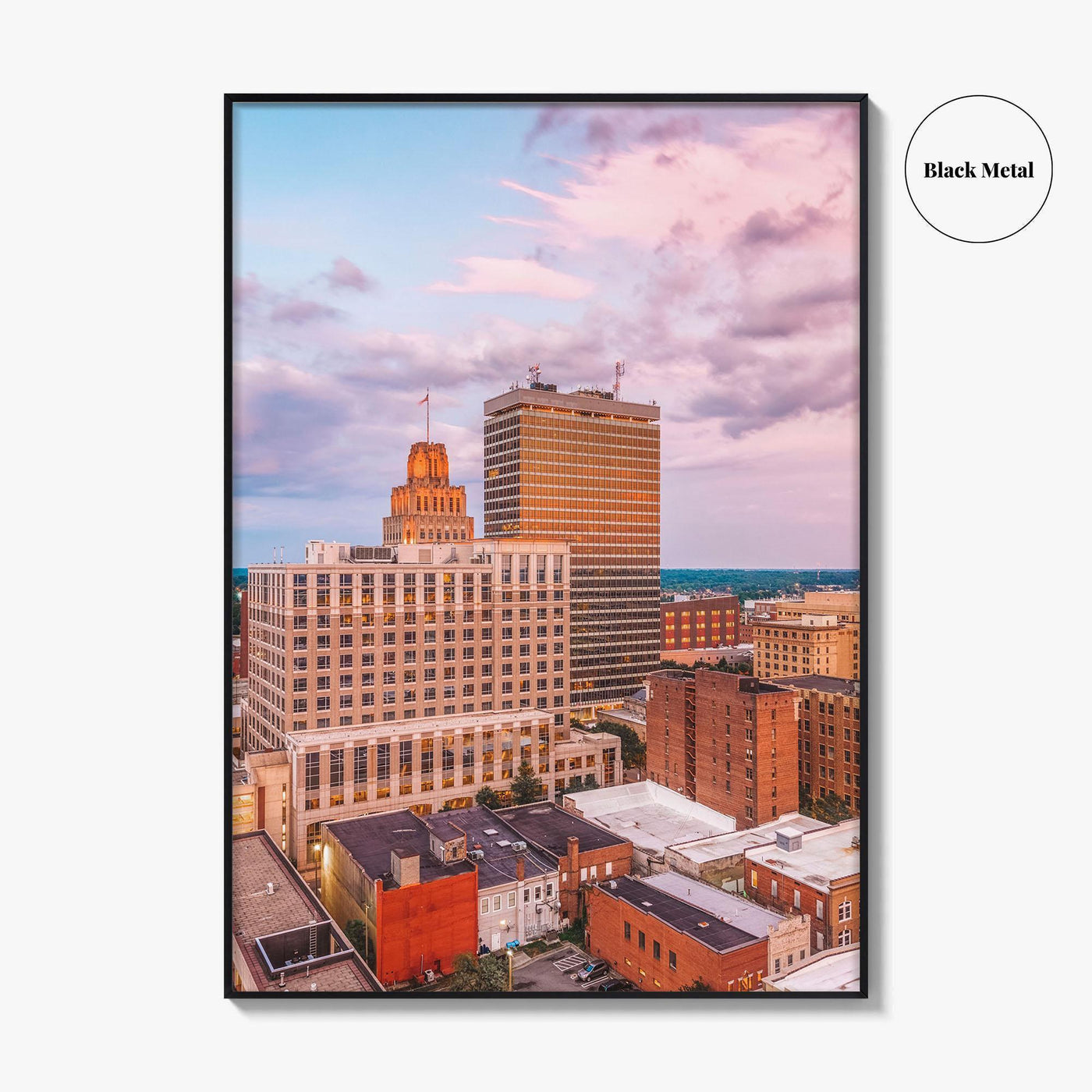 Winston-Salem Skyline Fine Art Photo Print, Wall Art Poster, North Carolina USA