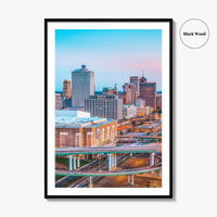 Memphis Skyline Fine Art Photo Print, Downtown, Tennessee USA, Wall Poster