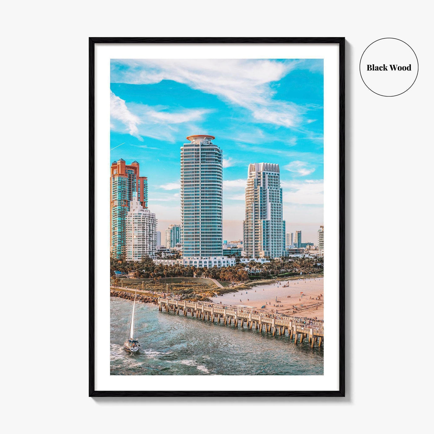 Miami Beach Fine Art Photo Print, South Pointe Park, Florida, Wall Decor Poster