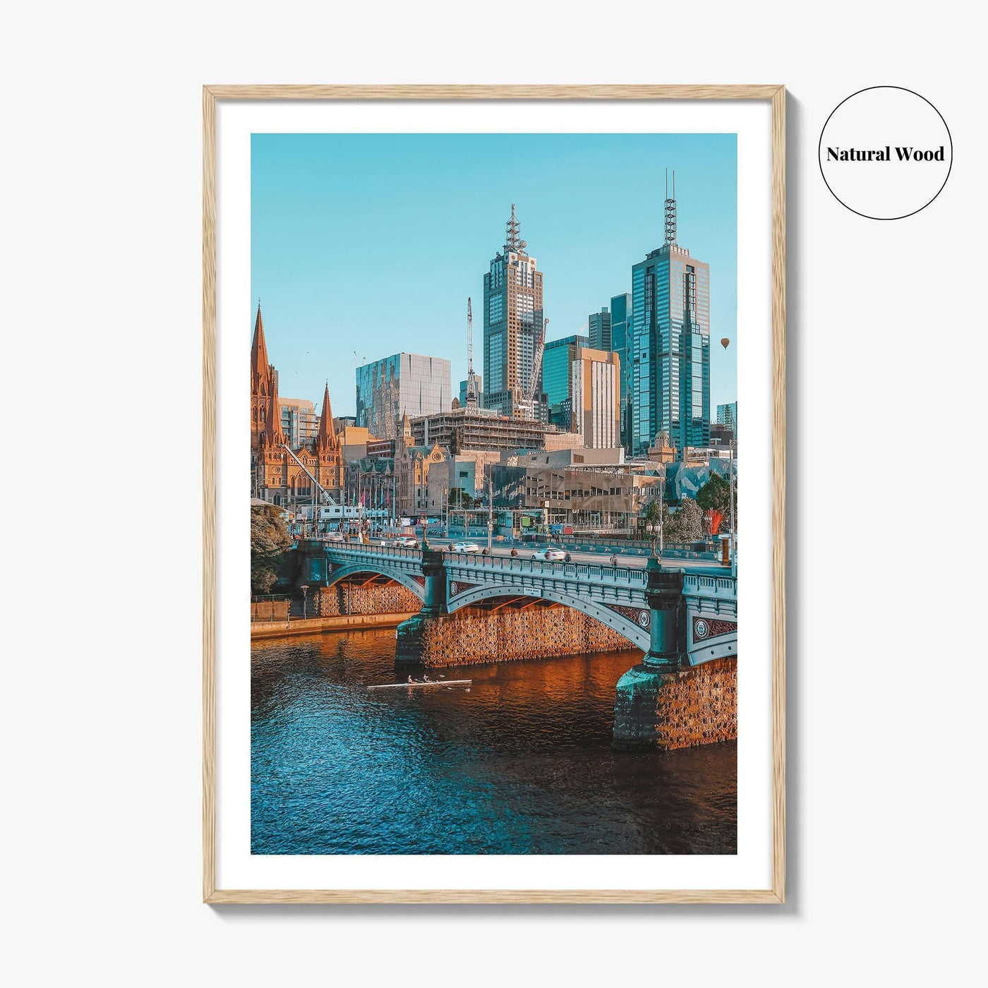 Melbourne Skyline Fine Art Photo Print, Wall Decor, Victoria Australia Poster